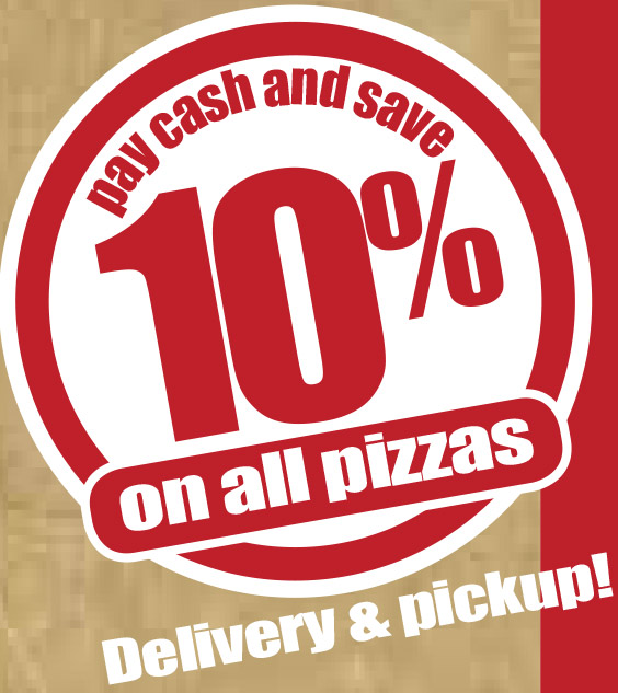 Pay Cash and save 10%